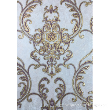 106cm Damask pattern wall paper flower Wallpaper
